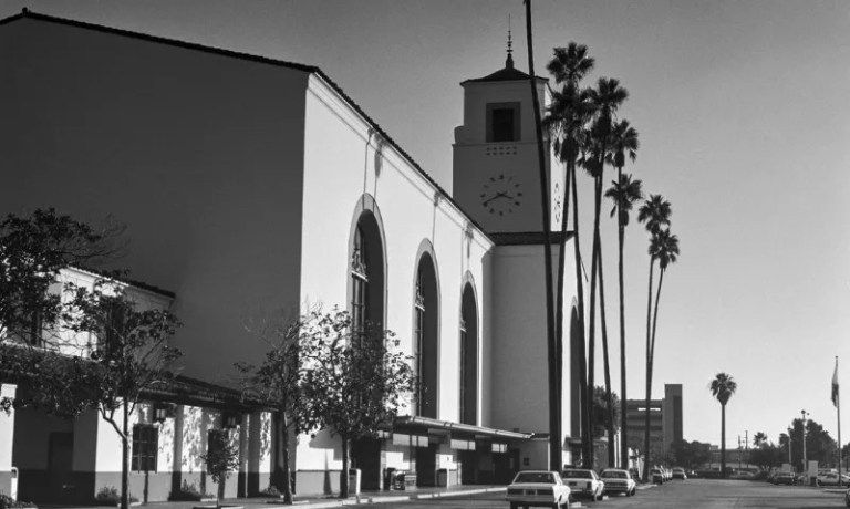 Los Angeles Union Station 1984 stock photo