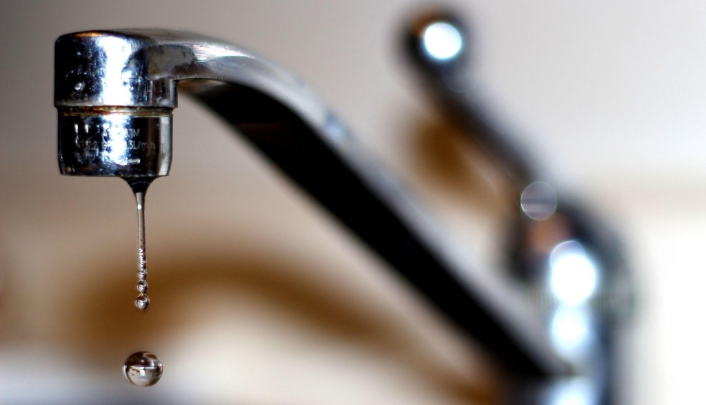 water dripping from faucet