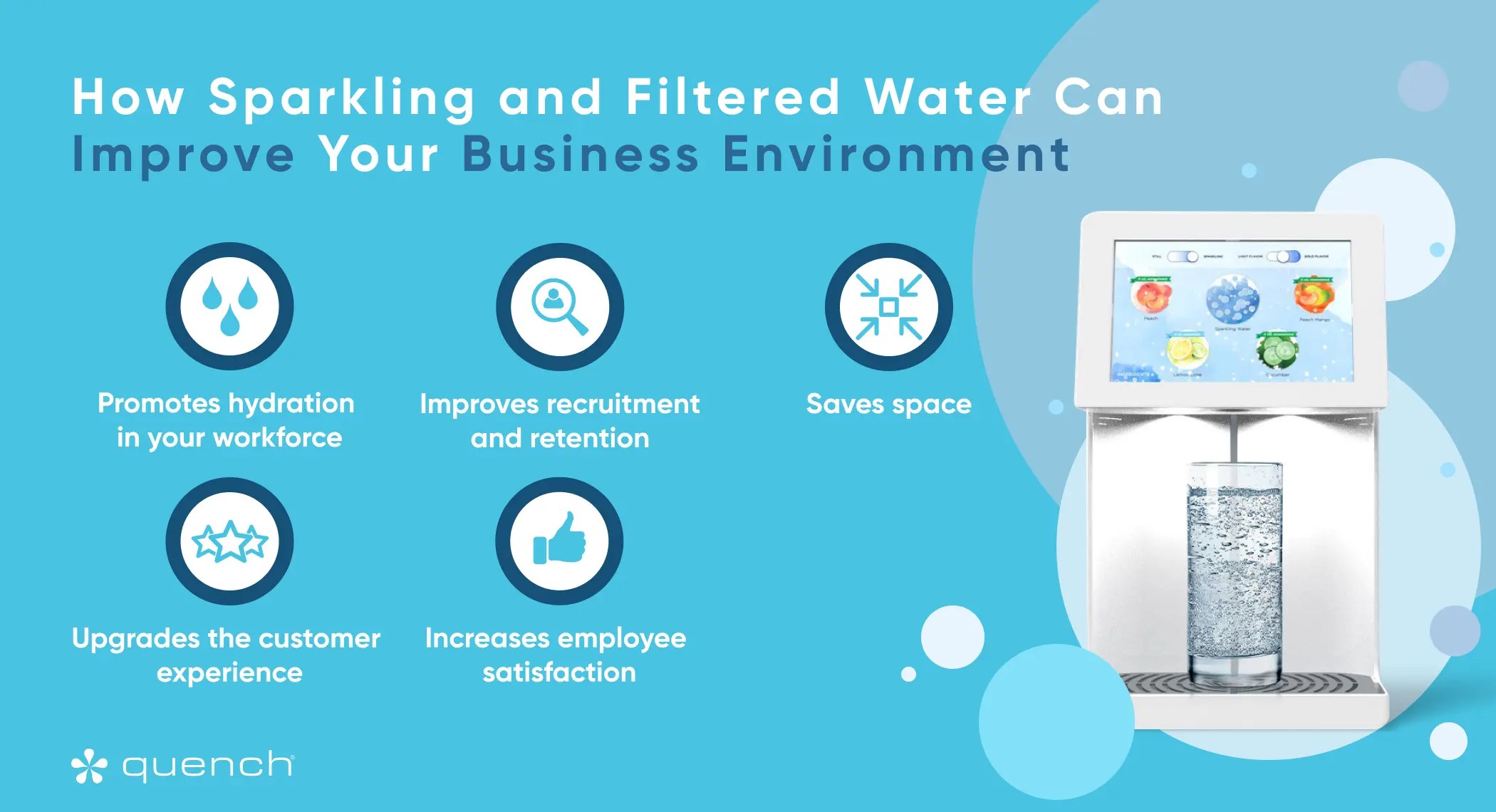 infographic how sparkling water improves business