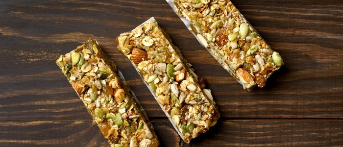 three granola bars