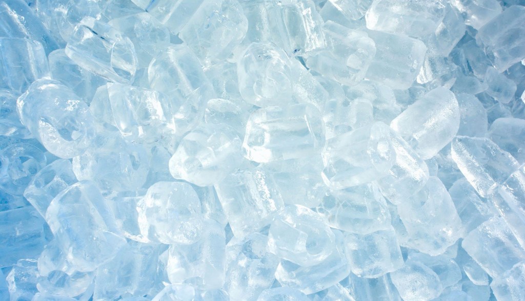 small ice cubes