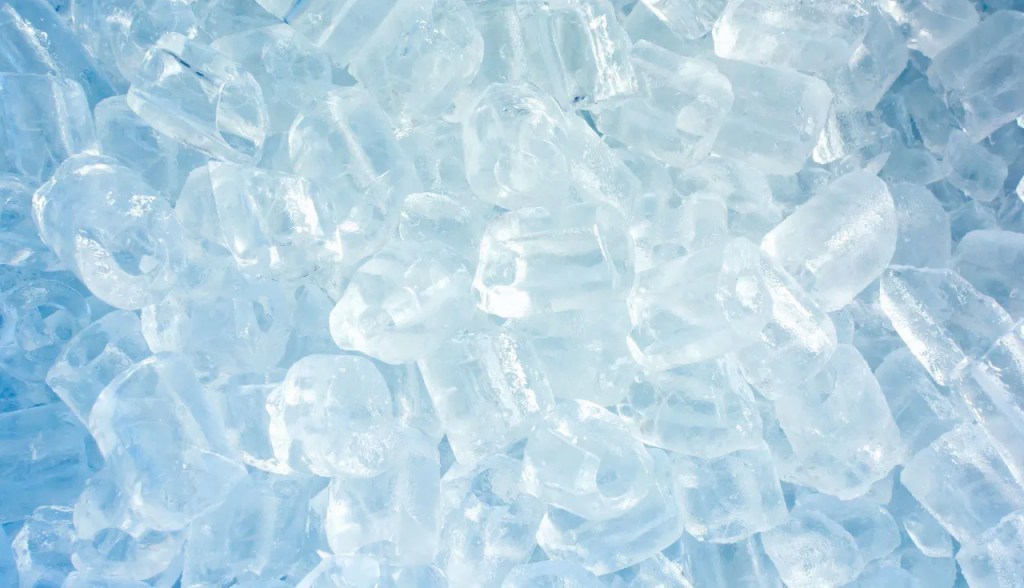 small ice cubes
