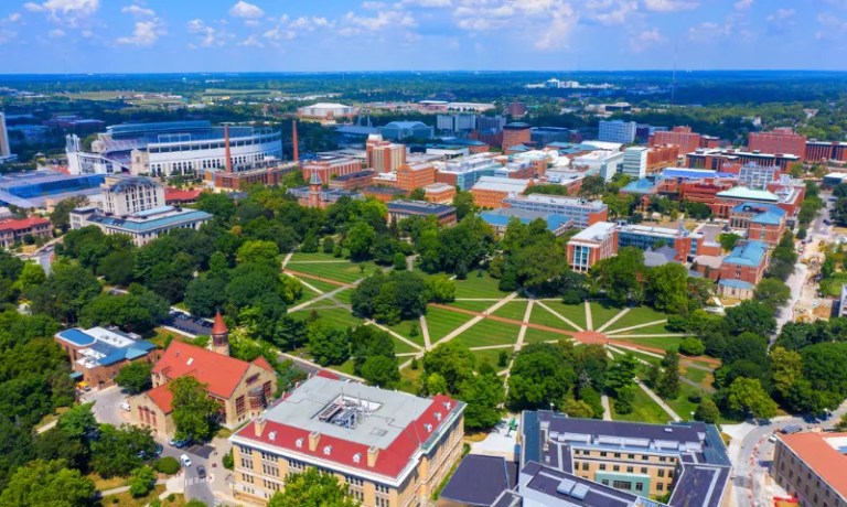 Columbus view from above