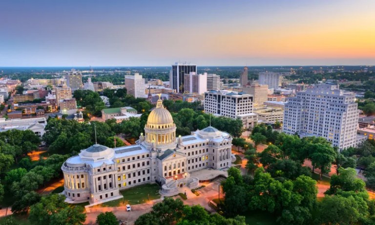 Jackson city skyline