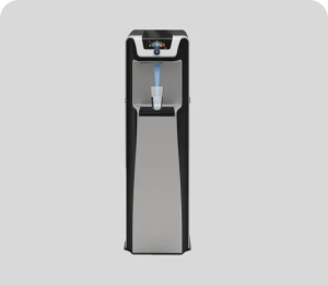 Freestanding cold and hot water dispenser