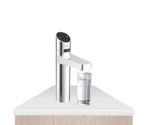 chromeHydroTap Elite Plus BCS with glass of water