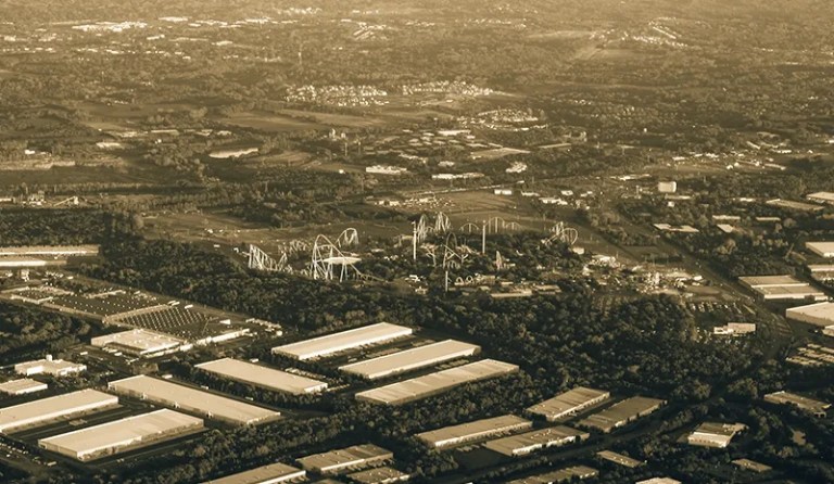 charlotte nc old arial view