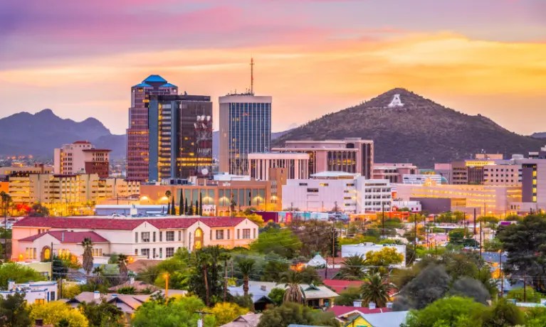 Skyline of Tucson Arizona