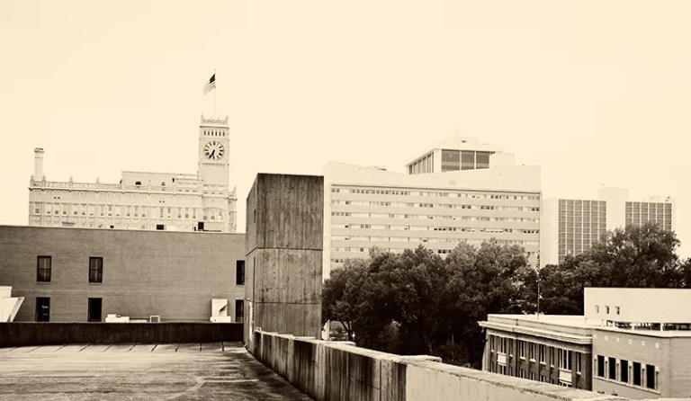 old skyline of Jackson, Mississippi