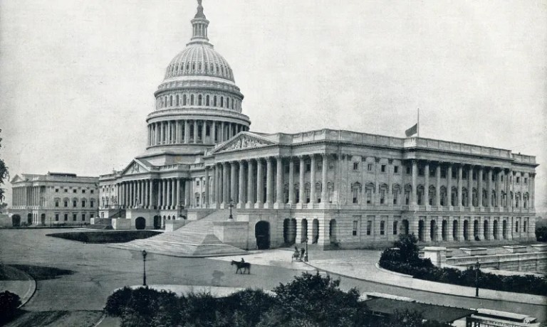 Capitol Building Washington DC 19th century