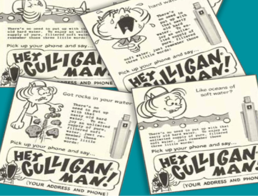 Newspaper ads of Hey Culligan Man