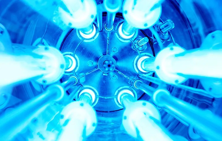 inside of a UV tank