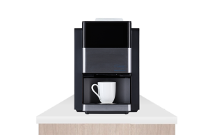 144 Commercial Single-Cup Brewer Hero with White Cup