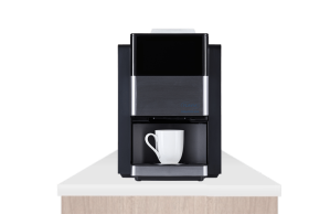 144 Commercial Single-Cup Brewer Hero with White Cup